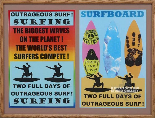19X25JJ/"SURFING/SURFBOARD/PSTR/FRM