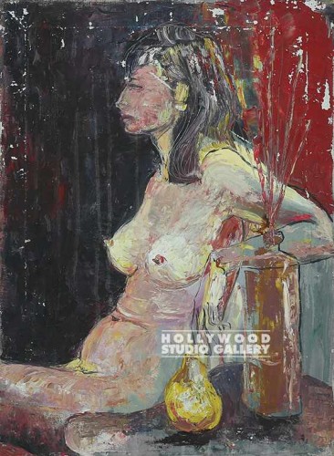 24X18 UNFRAMED CANVAS/NUDE WOMAN