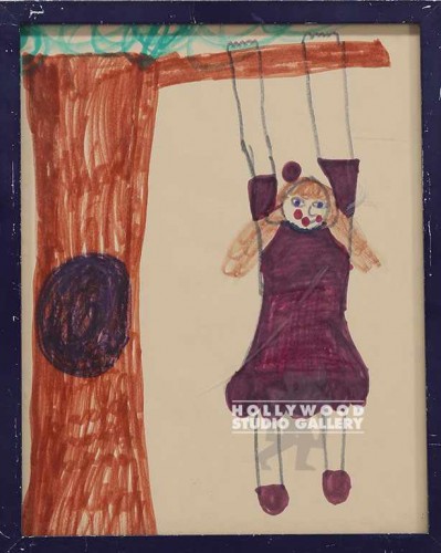 10X8PURPLE FRAME GIRL/TREE BY SUNNY