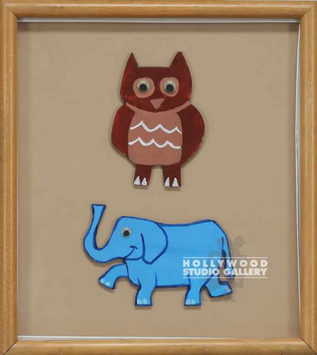 16X14 LIL BROWN OWL/LIL ELEPHANT/
