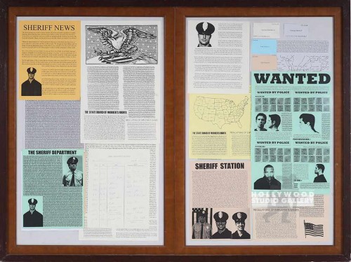 36X48 2-DOOR WOOD BULLETIN BD.CASE