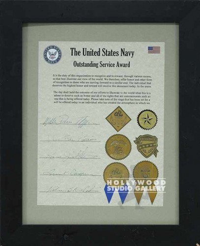16X13 JJ/ NAVY/OUTSTANDING AWARD