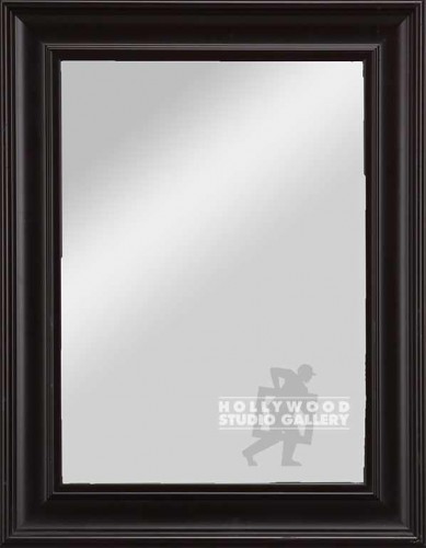 27X21 BLACK FRAMED MIRROR
