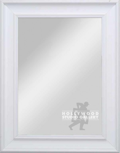 27X21 WHITE FRAMED MIRROR