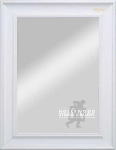 27X21 WHITE FRAMED MIRROR