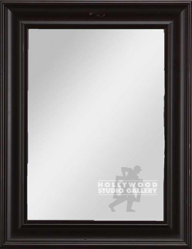 27X21 BLACK FRAMED MIRROR