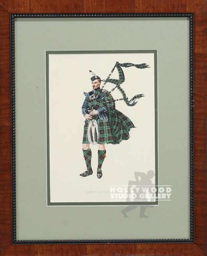 18X14 SCOTTISH BAG PIPER/VENEER FRM