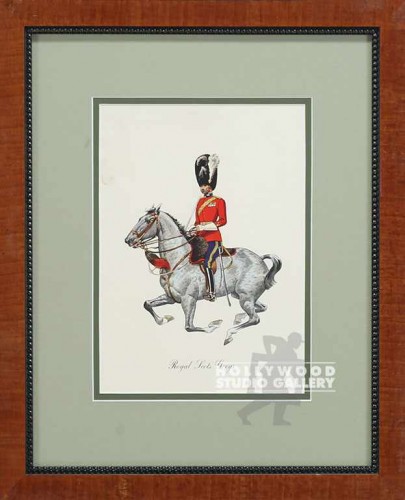 18X14 SCOTTISH MAN ON HORSE/VENEER