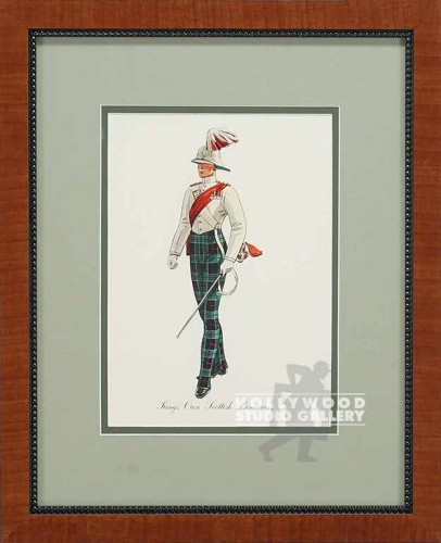 18X14 SCOTTISH MAN-SASH-HAT/VENEER
