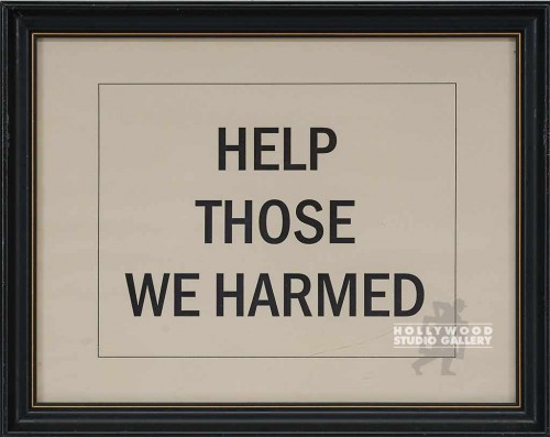10X12 "HELP THOSE WE HARMED"