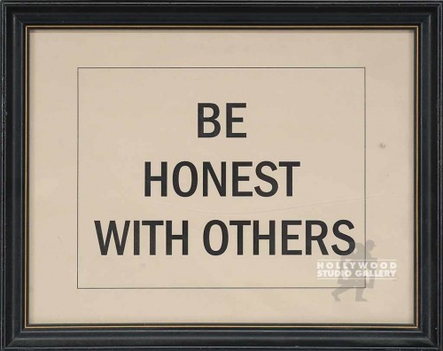 10X12 "BE HONEST WITH OTHERS"