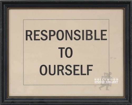 10X12 "RESPONSIBLE TO OURSELF"