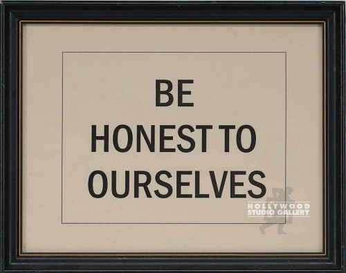 10X12 "BE HONEST TO OURSELVES"