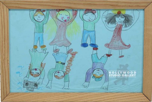 13X19 KIDDIE DRWNG/(7) KIDS HANGING