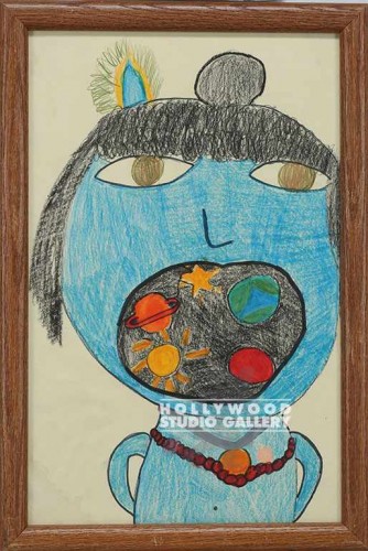 12X18KIDDIE DRWNG/BLUE GIRL/BLK MTH