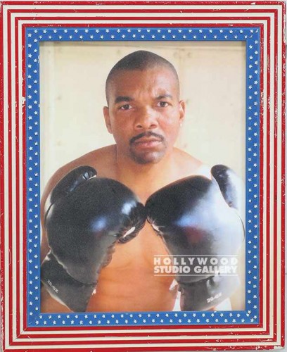 13X11 FLAG FRAME/BLK GUY/BOXING GLV