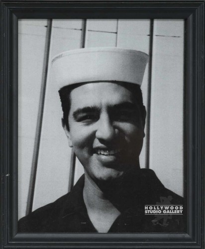 11X9 B/W GUY WITH SAILOR HAT