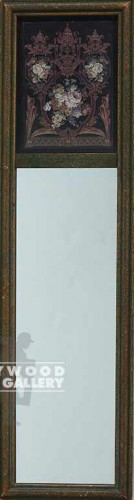 28X8 2-PANEL MIRROR-SM.FLORAL/ANTQ