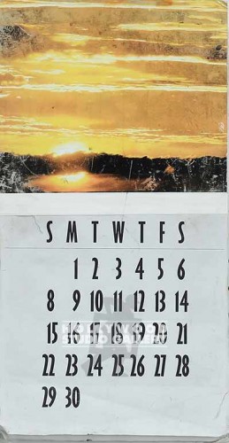 16X9 SUNSET CALENDER