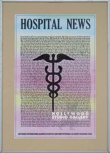 20X14 MED. PSTR/"HOSPITAL NEWS"