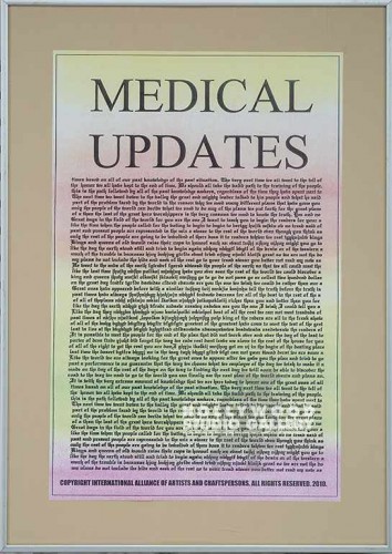 20X14 MED. PSTR/"MEDICAL UPDATES"