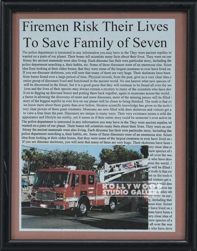 12X9 FIREMEN RISK THEIR/ARTICLE