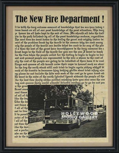 12X9 THE NEW FIRE DEPT!/ARTICLE