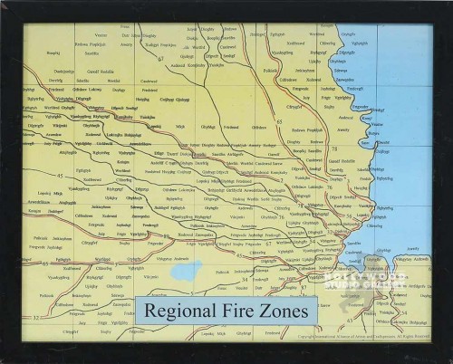 12X15 MAP/REGIONAL FIRE ZONES