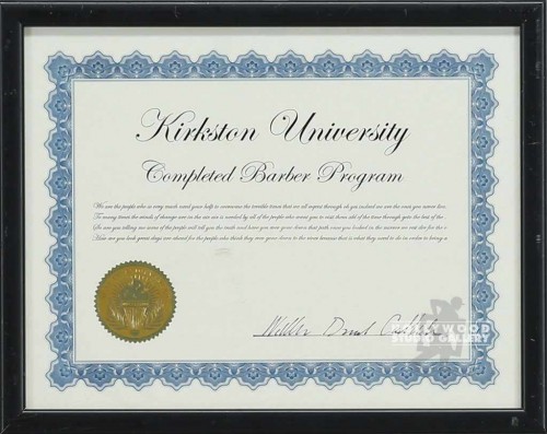 10X12 KIRKSTON UNI/BARBER/CERTIF
