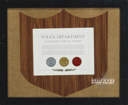 19X23 COMMUNITY SERVICE AWRD/P.D.