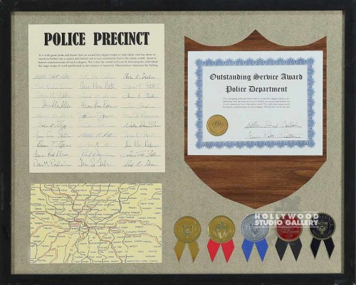 18X22 POLICE PRECINCT/BLK FRAME