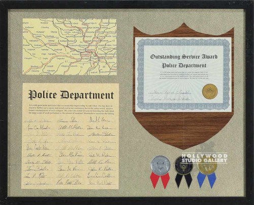 18X22 POLICE DEPARTMENT/BLK FRAME