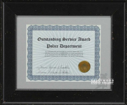 15X18 OUTSTANDING SRVC AWARD/BLK