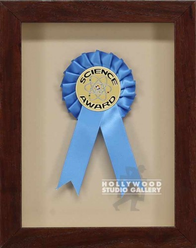 10X8 BRWN WD FRM/BLUE RIBBN/SCIENCE