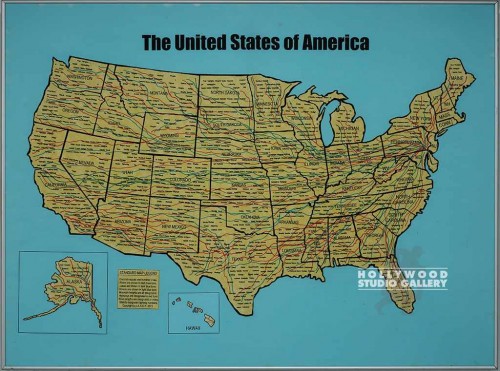 36X48 JJ U.S.A. MAP/COLORFULL