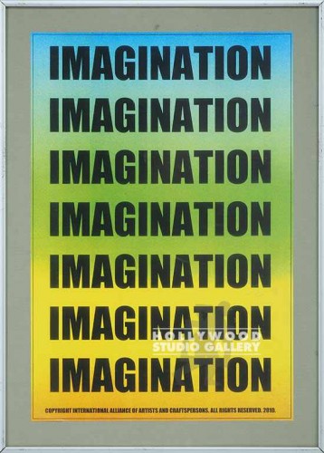 18X13 IMAGINATION WORDS