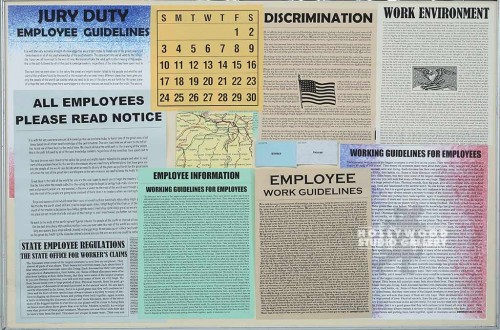 24X36 SLVR MTL FRM/EMPLOYEE INFO.