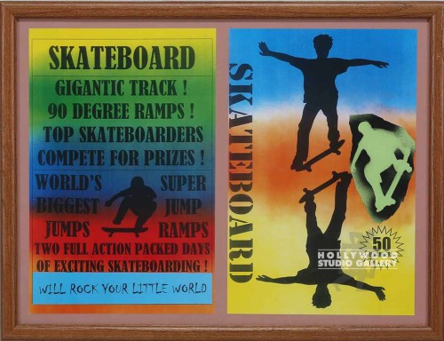 19X25JJ/(2) SKATEBOARD POSTERS/FRMD
