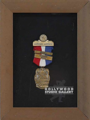 8X6 BRONZE MTL FRM/(1) POLICE MEDAL