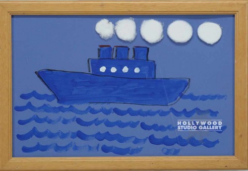 13X19BLUE PPR/BOAT/COTTON/KIDDIE