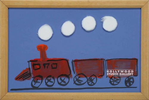 13X19BLUE PPR/TRAIN/COTTON/KIDDIE