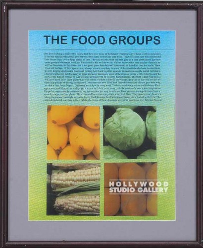 18X15 MTL FRM/ "THE FOOD GROUPS"