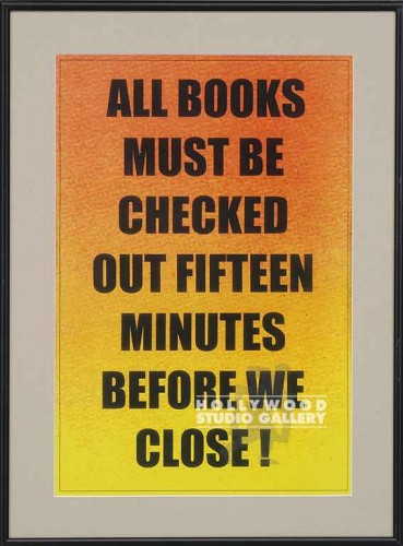 19X14BLK MTL FM/"ALL BOOKS MUST"