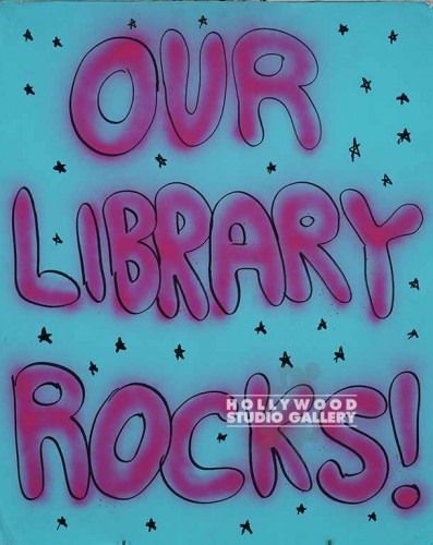 40X32 POSTER/ OUR LIBRARY ROCKS