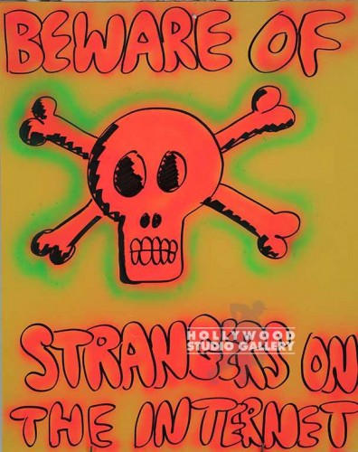 40X32 POSTER/BEWARE OFON THE NET