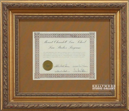 19X22 MNT.CHANDELLLAW CERTF GLD FM