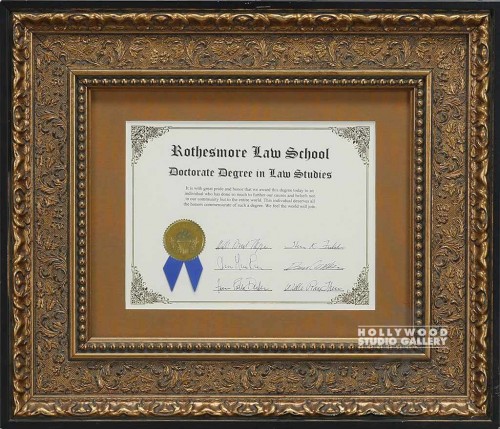 18X21 ROTHESMORE LAW SCHOOL/CERTF