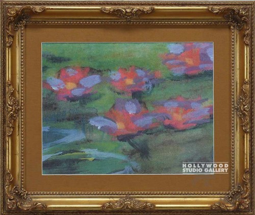 16X19J.J. WATER LILI/GOLD ORNTE FRM