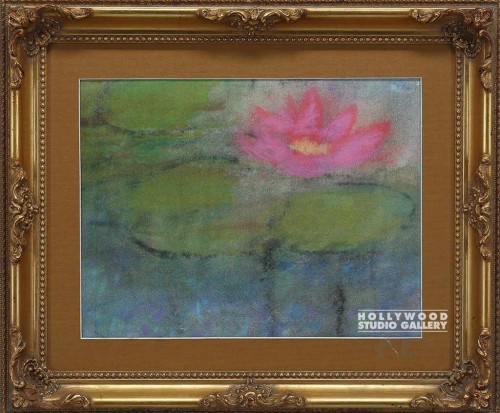 16X19J.J. WATER LILI/GOLD ORNTE FRM