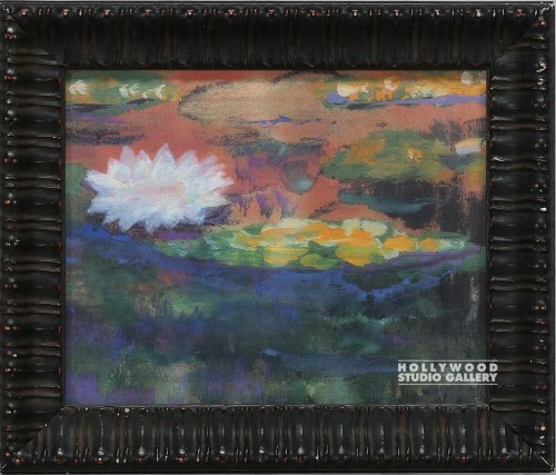 11X13DARK FRM/J.J. DRK WATERLILLIES